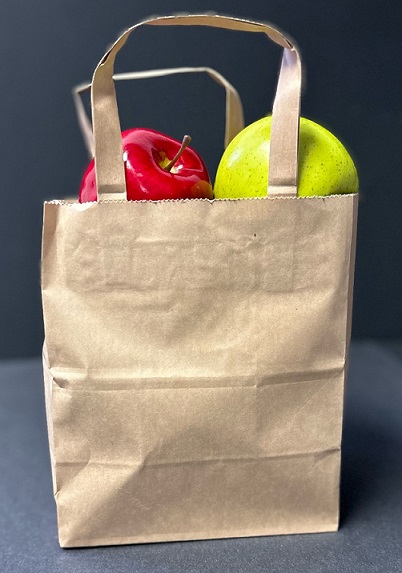 Item No 1580 1/2 Peck Brown Paper tote Bag 400 pack