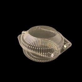 Item No 1643 Pie Hinge Container, 6 inch, not vented, 350 pack 