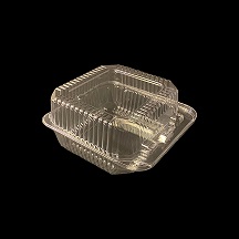 Item No 1645 Medium Square Hinge Container, Non-Vented, 500 pack