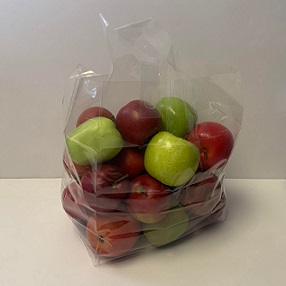 Item No 1661  Medium Clear Plastic Tote Bag, 200 pack