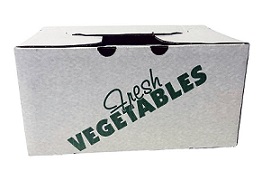 Item No 1673  1/2 Bushel Wax Vegetable Box, 500 pack