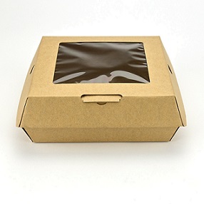 Item No 1686 Two Quart Window Paperboard Hinge Till  110 pack