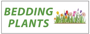 Item 1767, Bedding Plants Banner, Heavy Duty, 13 oz, 3' x 8'