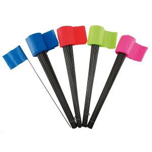 Item No. 209  Row Marking  4" x 4.5" Flag 31" long steel rod, 100 pack