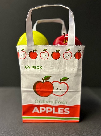 Item No 2530 1/4 Peck "Orchard Fresh Apples" Paper Tote Bag 400 pack
