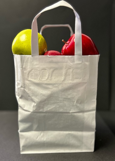 Item No 2551 1 Peck White Paper Tote Bag 400 pack