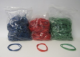 Item No. 260 Blue, Red, or Yellow Rubber Band, 280 pack