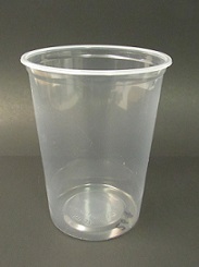 Item No 264  Quart Round 32 oz  Plastic Container, clear 500 pack