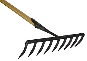 Item No. 309, 9 tine Heavy duty, quality seeding rake