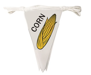 Item No. 323  "Sweet Corn" indoor/Outdoor Pennant