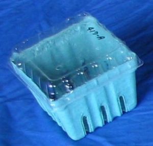 Item No 417 Clear Lid for #406 pint pulp berry till, Qty 1,200