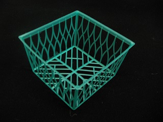 Item No 420  Pint Mesh Square Green Till, 1,200 pack 