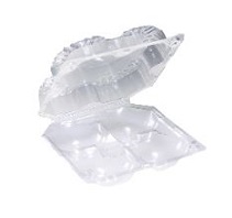 Item No 473 Four Cell Vented Clam Hinge Container, 500 pack