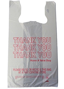 Item No 480 Bag T-Shirt Poly Thank you 1,000 pack
