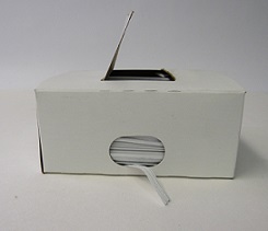 Item No 491  Twist-Tie, 3.5" wire/paper, 2,000 pack