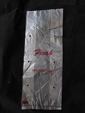 Item No 528  Tubular Vented Poly Bag, clear, 1000 pack