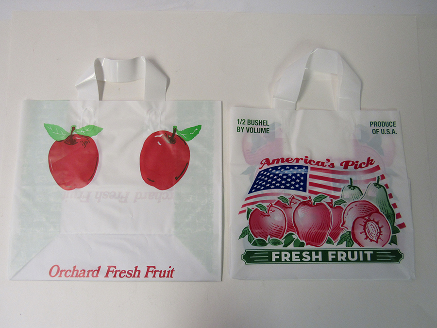 Item No 535 1/2 Bushel Plastic Apple Tote Bag, 250 pack 13 ...