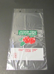 Item No 563  Wicketted Apple Bag, Clear, 4 lbs., 1,000 pack
