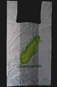 Item No 568  Bag Corn T-Shirt 1/6 Size Poly 1,000 pack