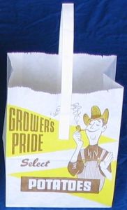 Item No 576 Wet-Strength Potato Paper Tote Bag, 10 pounds 1,000 pack