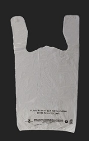 Item No. 587  T-Shirt Poly Bag, White, 1,000 pack