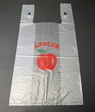 Item No 596  Apple T-Shirt Poly Bag, clear 1,000 pack