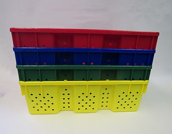 Item No 690 Large Vented Produce Lug .93 bushel, 6 pack