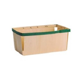 Item No 702 4 Quart Wooden Till with Green Band,  200 pack   