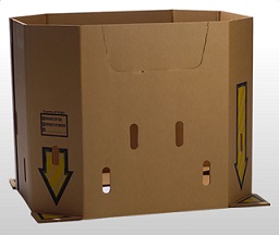 Item No 734  20 Bushel Generic Bulk Bin, Corrugated Brown, 42 pack