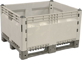 Item No 758  Bulk Container, plastic, removable walls