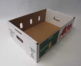 item No 845,   20 pound Strong Tray/Box, "Tomatoes", 500 pack