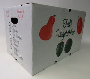 Item No 884 ,  2,950 Cubic Inches Bulk Carton, "Fall Vegetables", Cascaded Wax, 280 pack