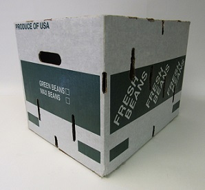 Item No 888  Carton waxed "Fresh Beans" 560 pack