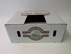 Item No 890  1/2 Bushel Vegetable/Produce Box, wax, 600 pack