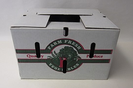 Item No 931,  3/4 Bushel Vegetable/Produce Carton,Waxed 560 pack