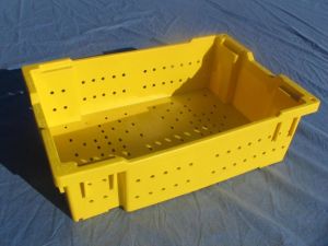 Item No 932, 30 pound Produce Lug, Vented, plastic, 10 pack