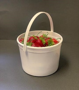 Item No 943,  Pail 2.25 quart handle white 200 pack