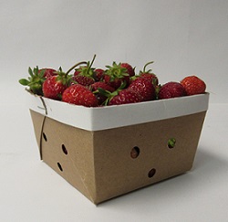 Item No 951  Quart Container, Chipboard white 500 pack