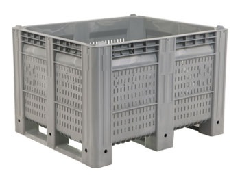 Item No 990 Bulk Container, Gray, 48" x 40" x 31" tall