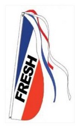 Item No P13FRESHKIT  Fresh Feather Flag Kit
