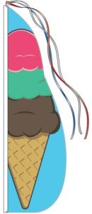 Item No P13ICR Ice Cream Feather Flag