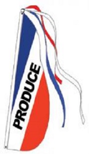 Item No P13PROD  Produce Feather Flag 