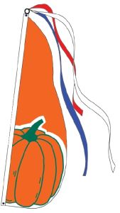 Item No P13PUM Pumpkin Feather Flag