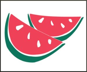 Item No. P21WAT Watermelon Road Sign