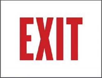 Item No. P26EXIT 26" x 20" marketeer