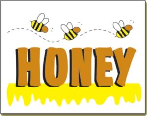 Item No P26HON  Honey Marketeer, 26 in. x 20 in.