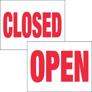 Item No P26OPNCLO Open/Closed Marketeer