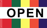 Item No P28OPEN Open Flag Horizontal