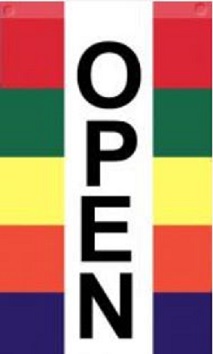 Item No P28OPENV Open Flag Vertical