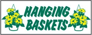 Item No P8BASHANHD "Hanging Baskets" Heavy Duty Banner